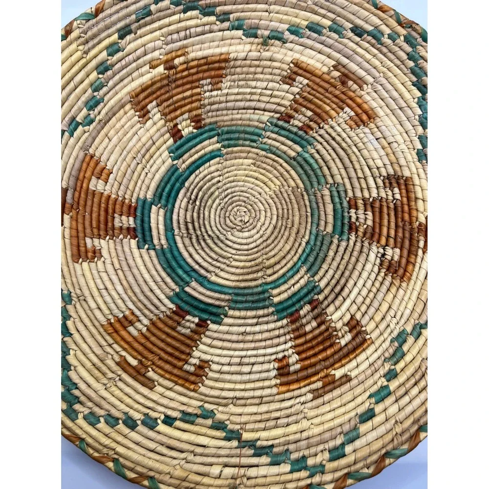Handwoven‎ Basket Bowl Southwestern  Native American 11